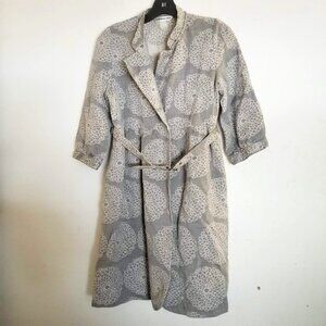 Vivienne Tam Floral Print Belted Light Weight Coat